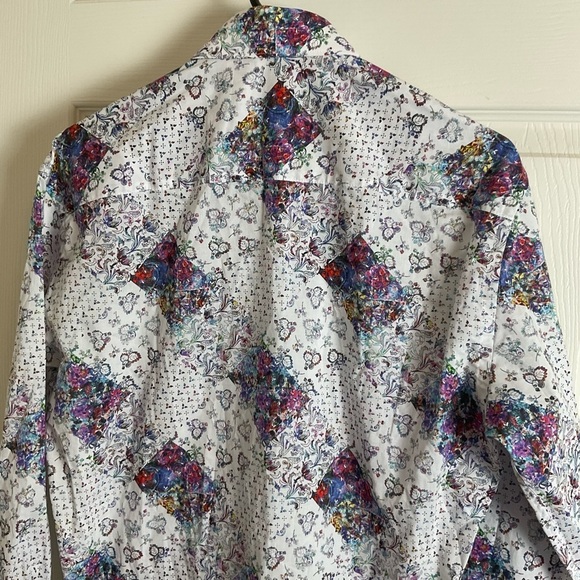 MASUTTO TOM/05 LONG SLEEVE BUTTON DOWN SHIRT Size small - Picture 9 of 10